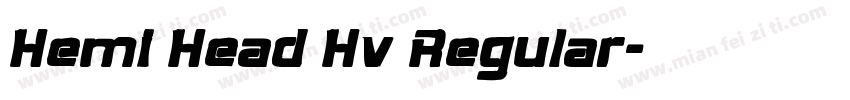 Hemi Head Hv Regular字体转换